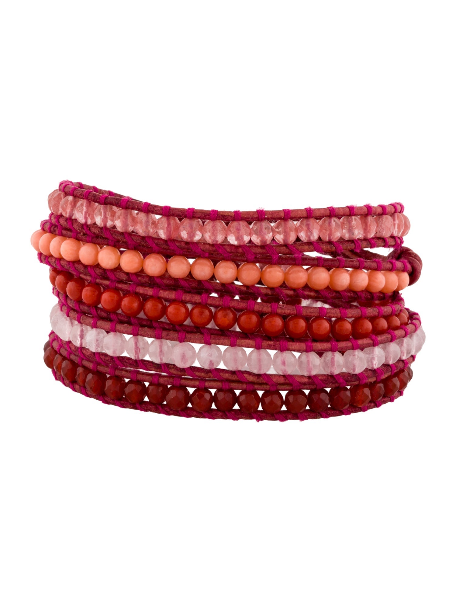 Chan Luu Bead & Leather Wrap Bracelet