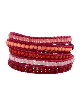 Chan Luu Bead & Leather Wrap Bracelet