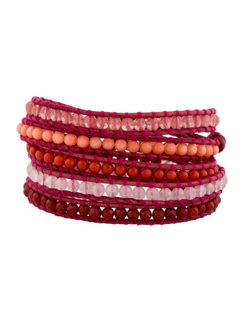 Chan Luu Bead & Leather Wrap Bracelet