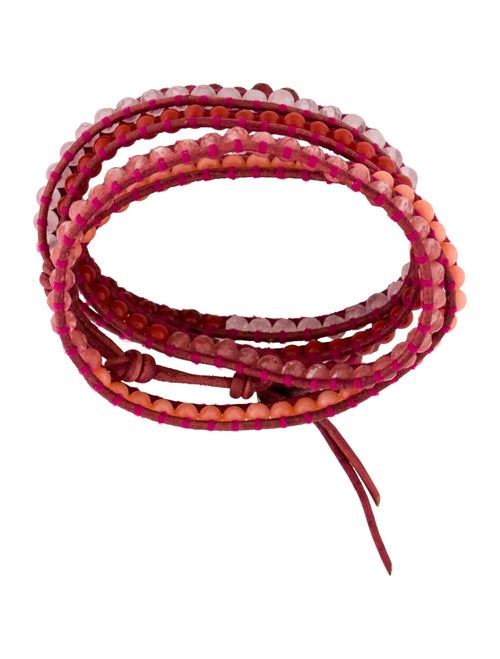 Chan Luu Bead & Leather Wrap Bracelet