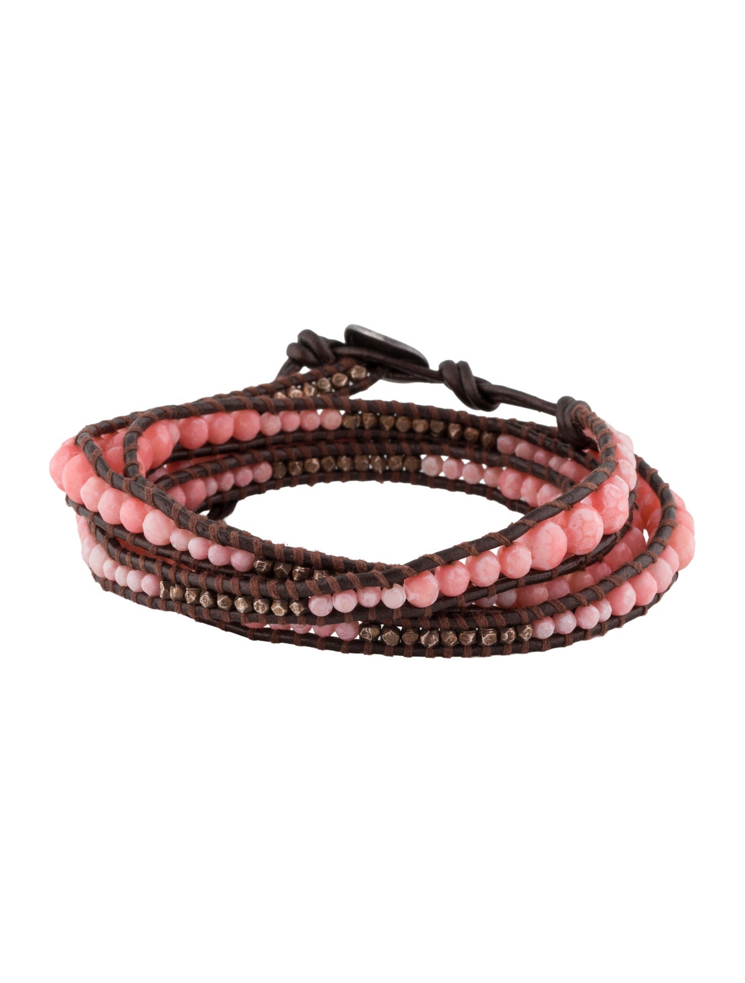 Chan Luu Stone & Leather Triple Wrap Bracelet