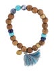 Chan Luu Wood & Thread Bead Bracelet
