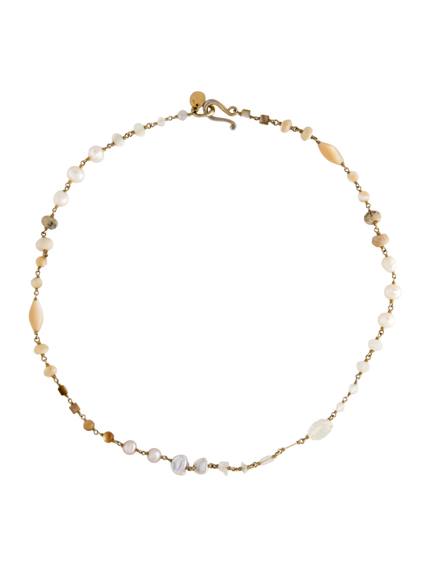 Chan Luu Pearl & Crystal Collar Necklace