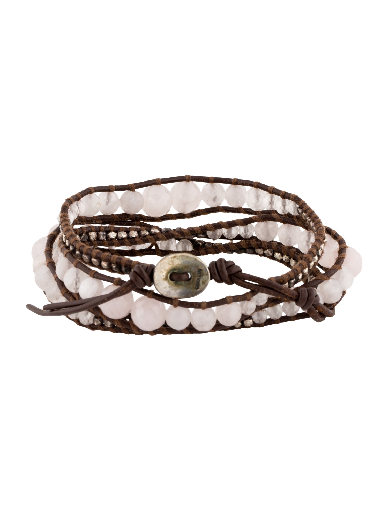 Chan Luu Leather & Stone Wrap Bracelet