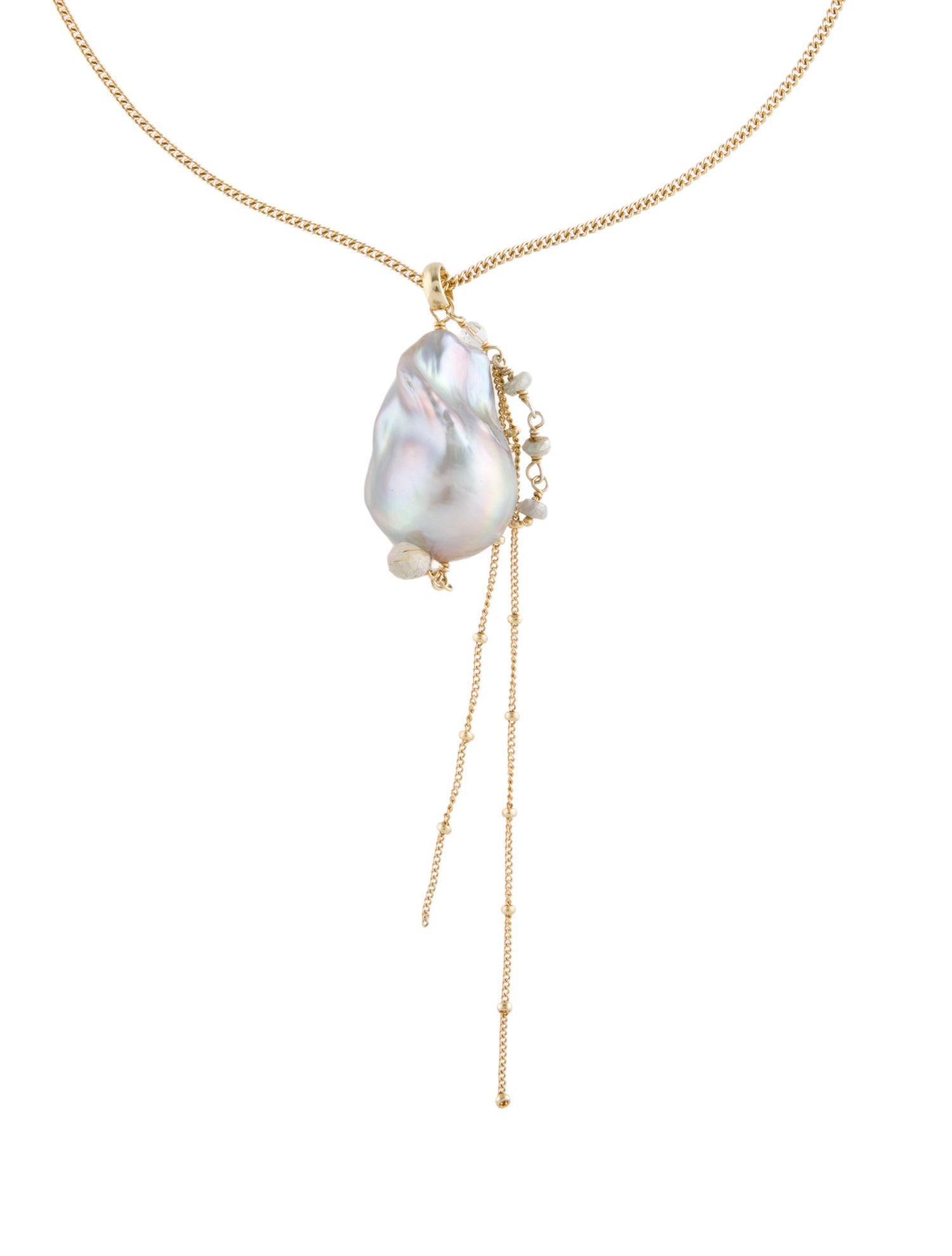 Chan Luu Pearl & Stone Pendant Necklace