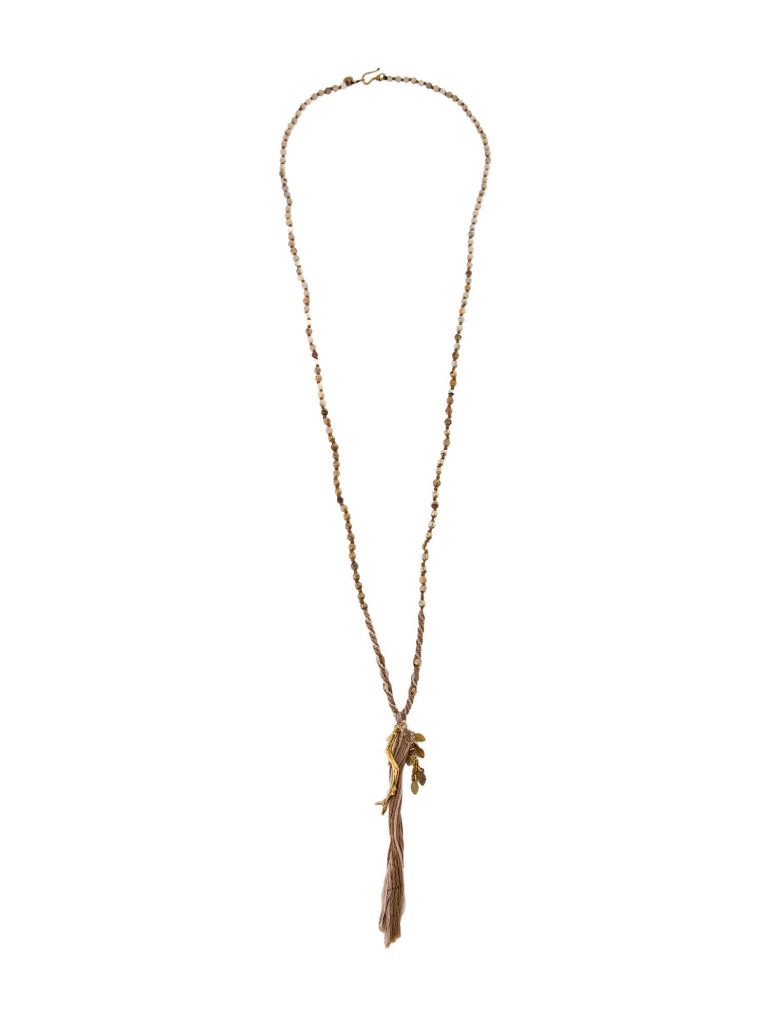 Chan Luu Cord Bead Gold Strand Necklace