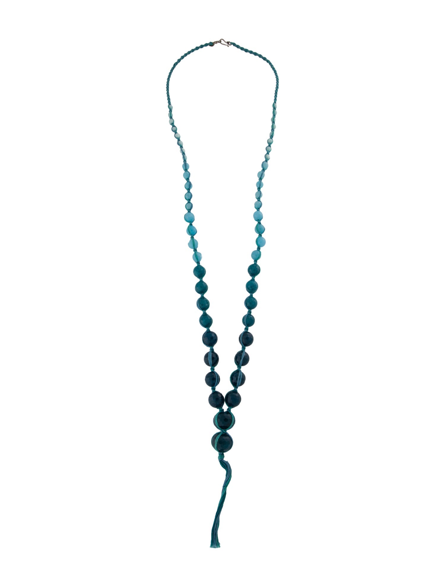 Chan Luu Chan Luu Blue Stone Graduated Bead Strand Necklace