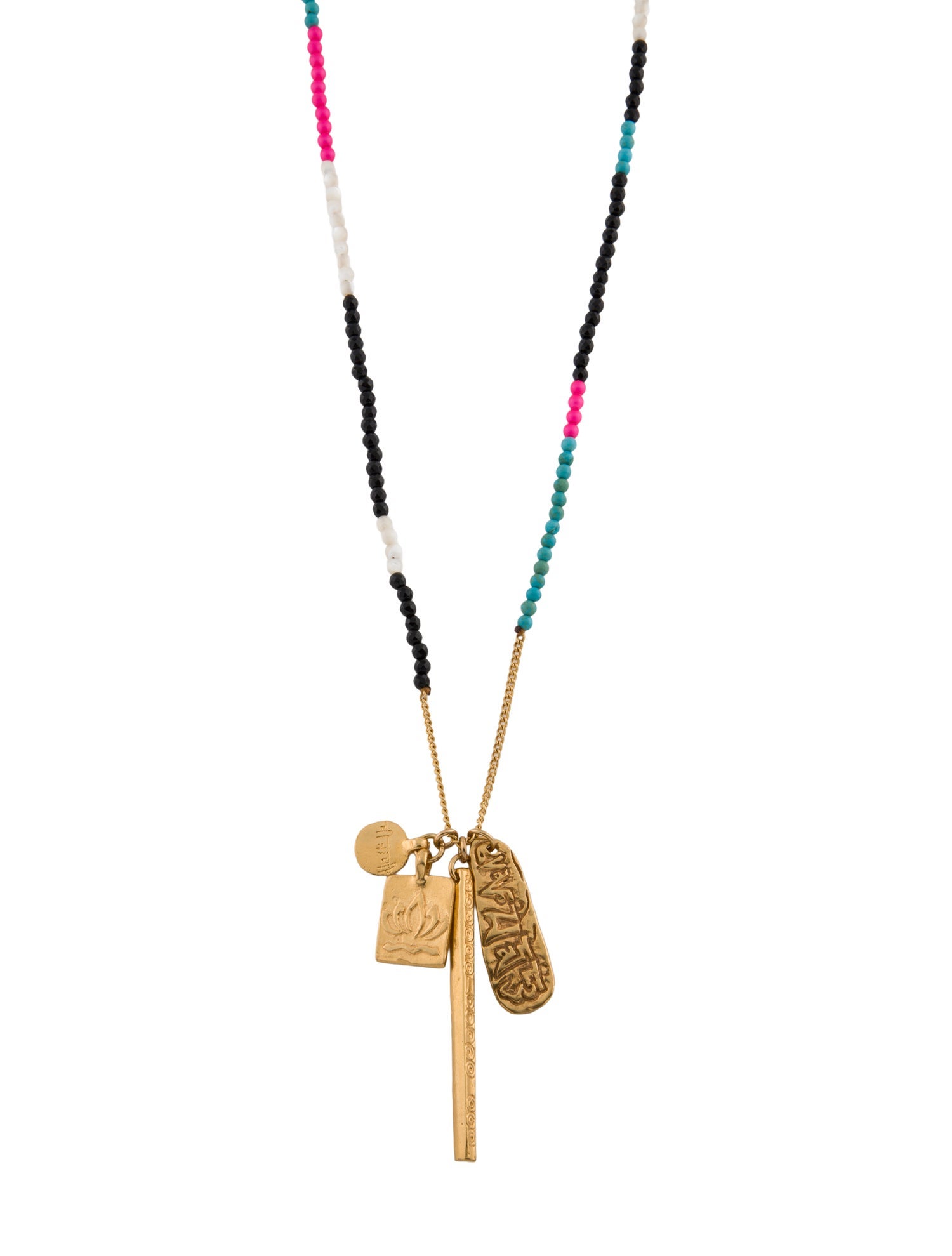 Chan Luu Nugget Tassel Charm Necklace