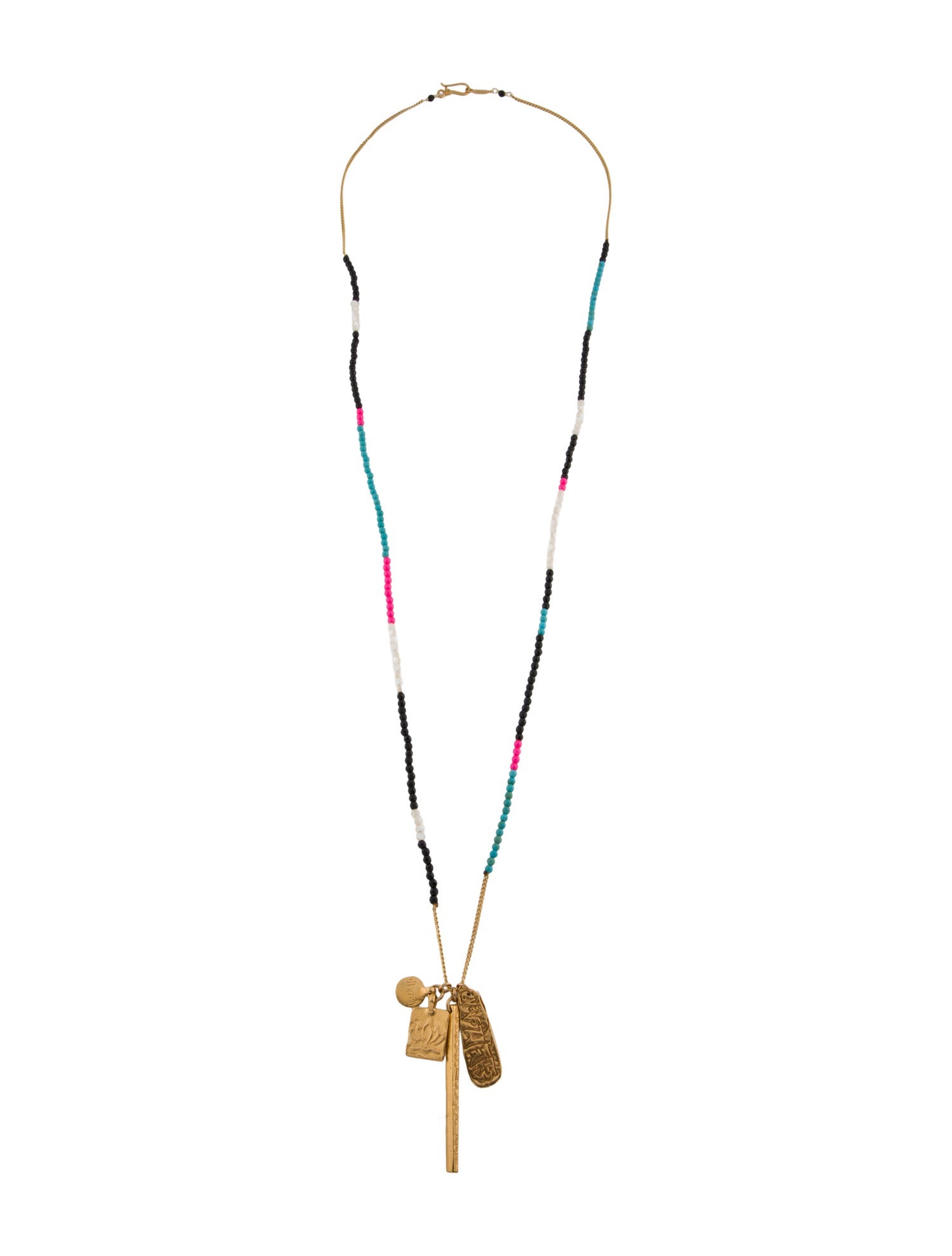 Chan Luu Nugget Tassel Charm Necklace
