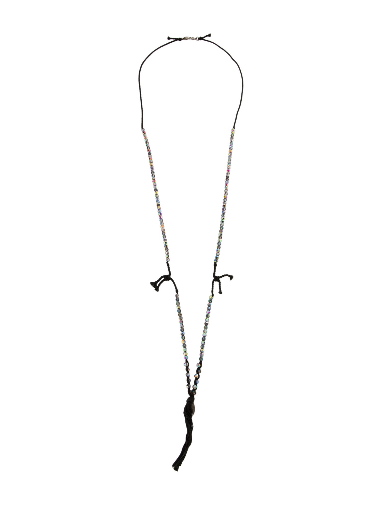 Chan Luu Long Crystal,Thread & Bead Strand Necklace