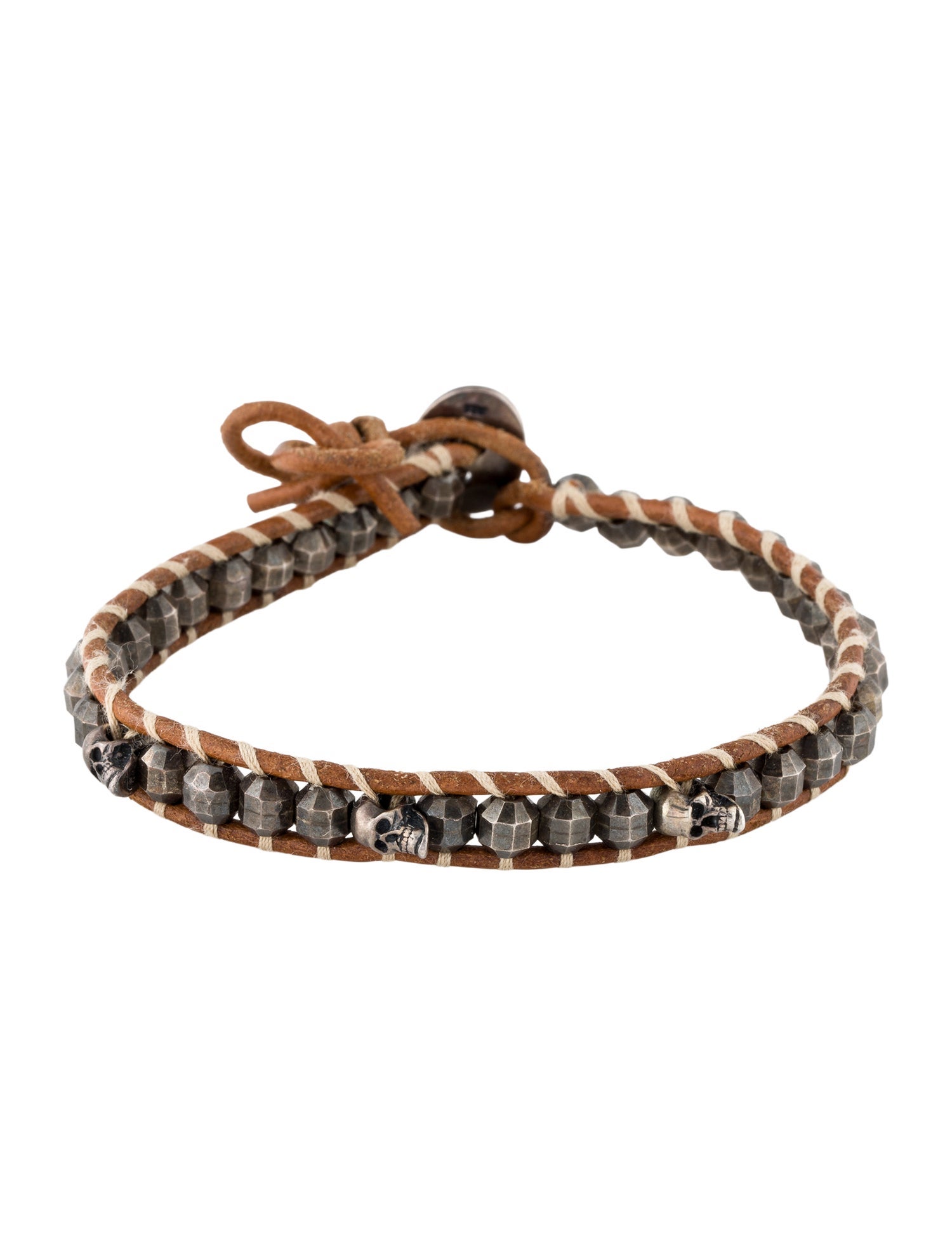 Chan Luu Leather Beaded Wrap Bracelet