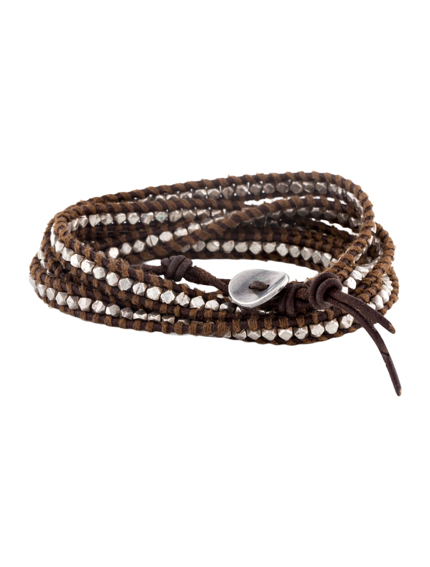 Chan Luu Leather & Bead Wrap Bracelet