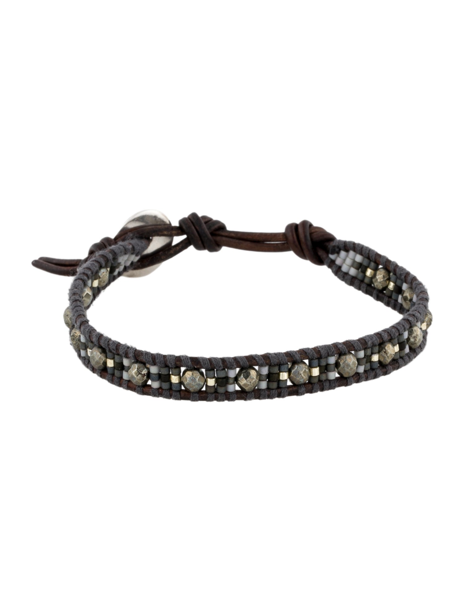 Chan Luu Leather & Bead Wrap Bracelet