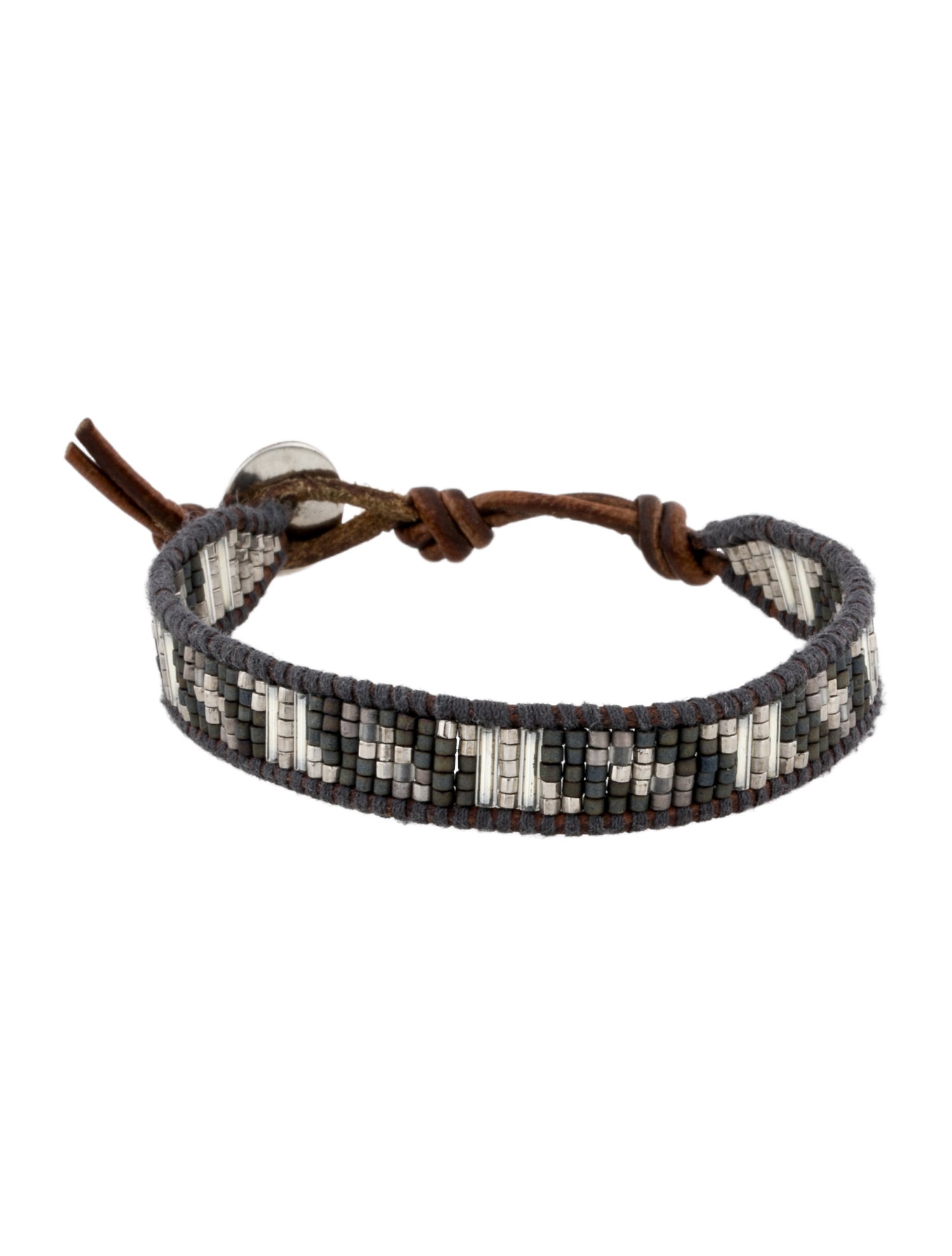 Chan Luu Leather & Bead Wrap Bracelet