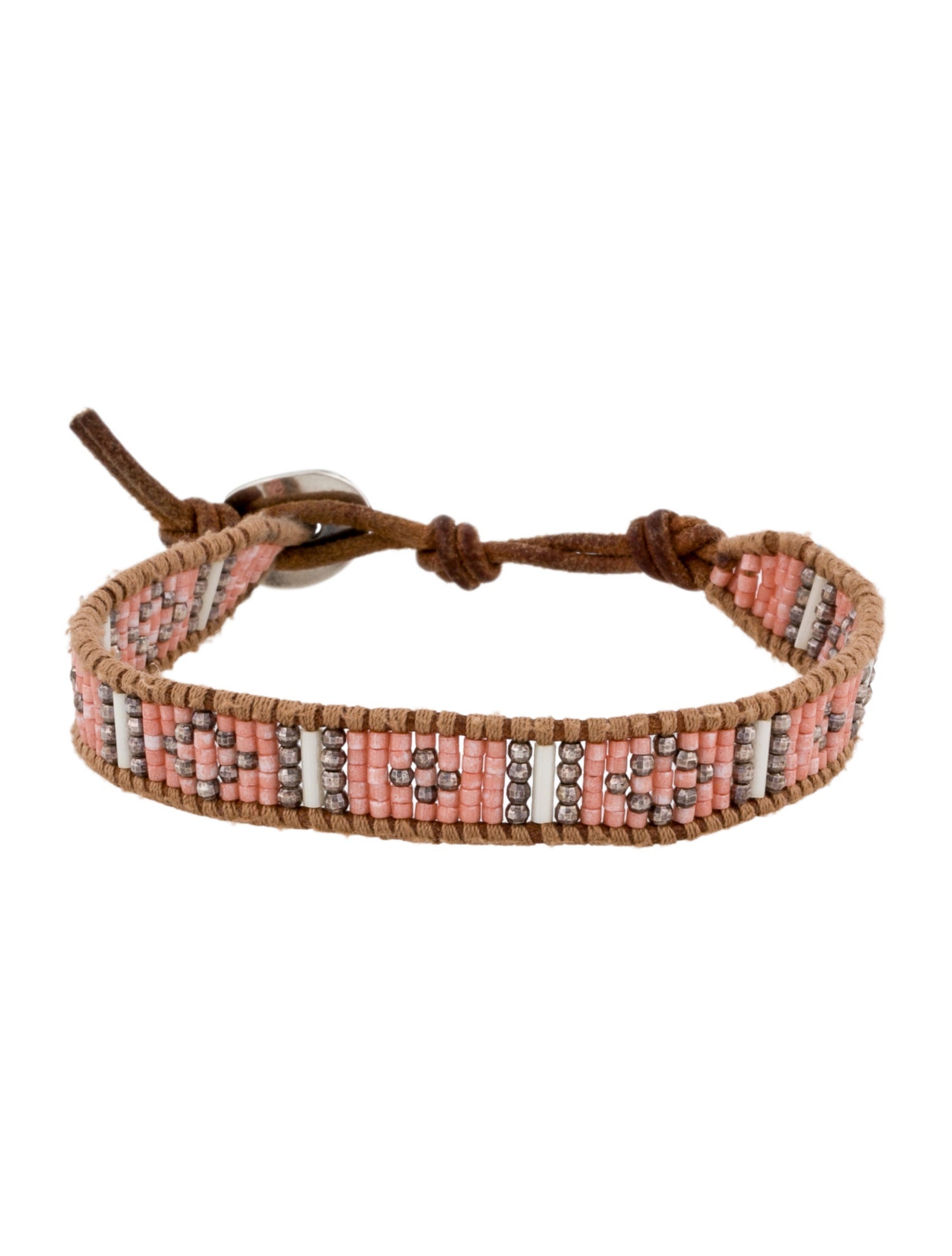 Chan Luu Leather & Bead Wrap Bracelet