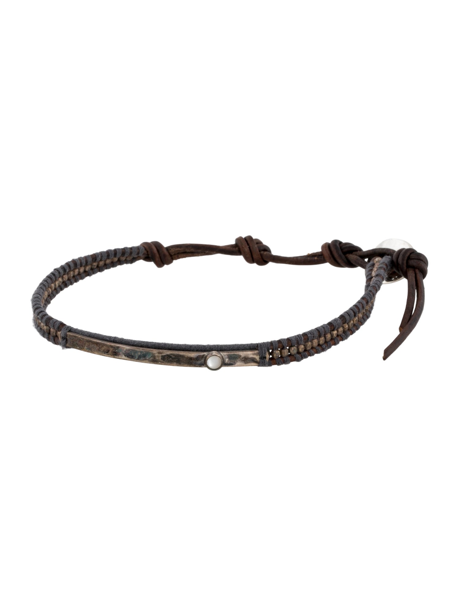 Chan Luu Leather, Bead, & Resin Wrap Bracelet