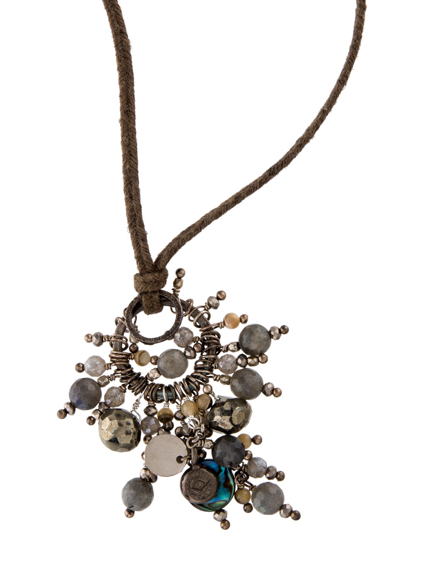 Chan Luu Mother Of Pearl, Bead & Cord Necklace