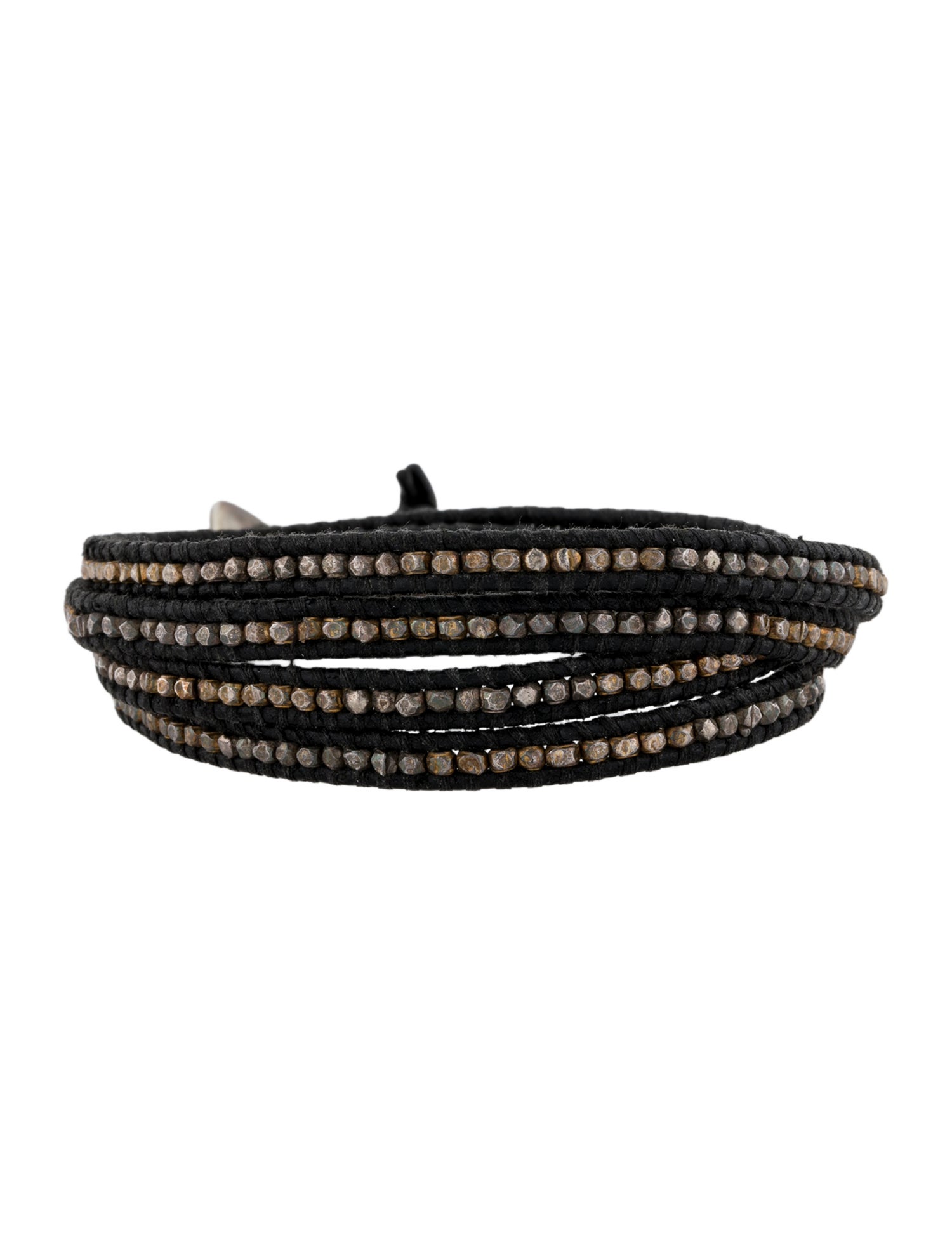 Chan Luu Leather Beaded Wrap Bracelet