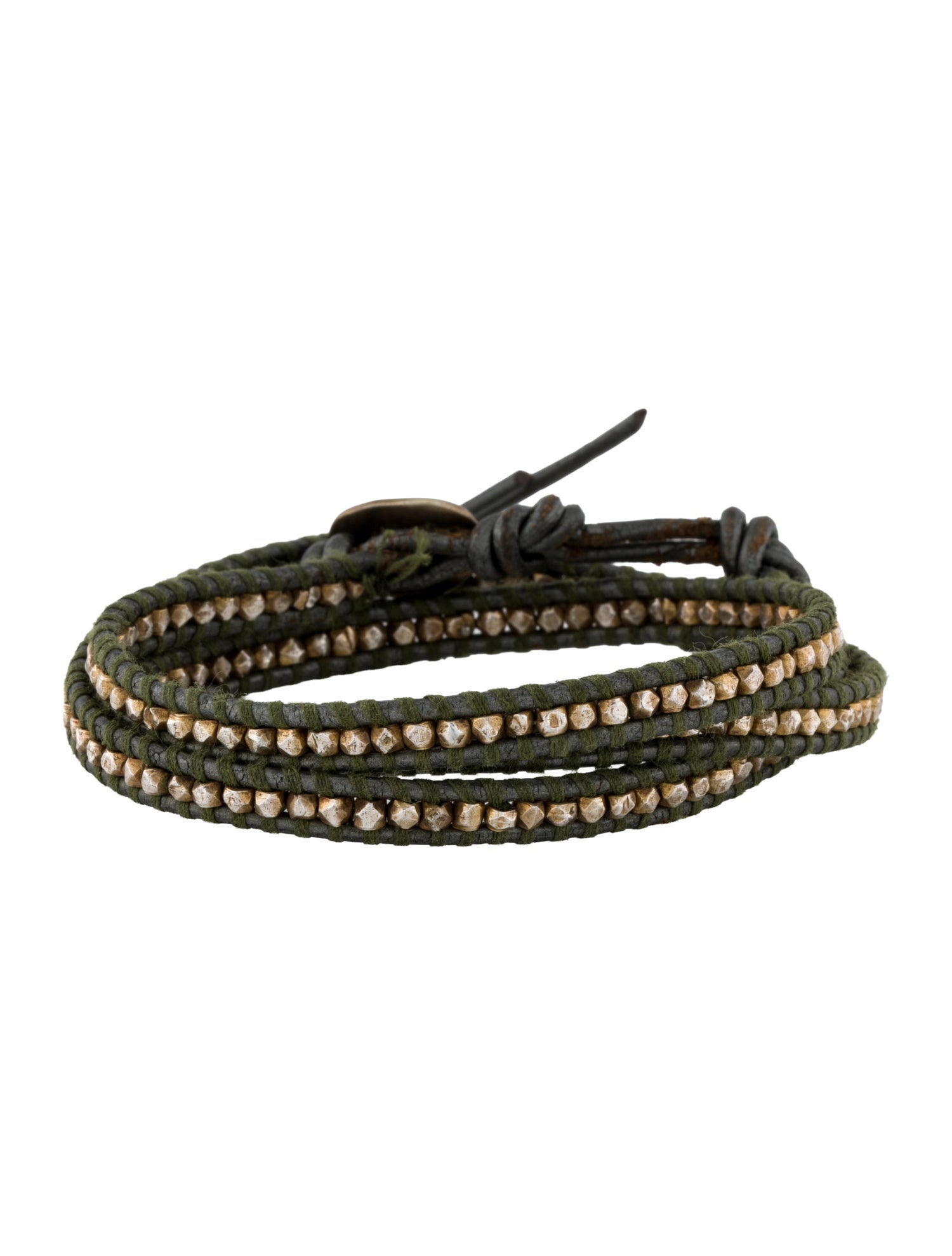 Chan Luu Bead & Leather Wrap Bracelet
