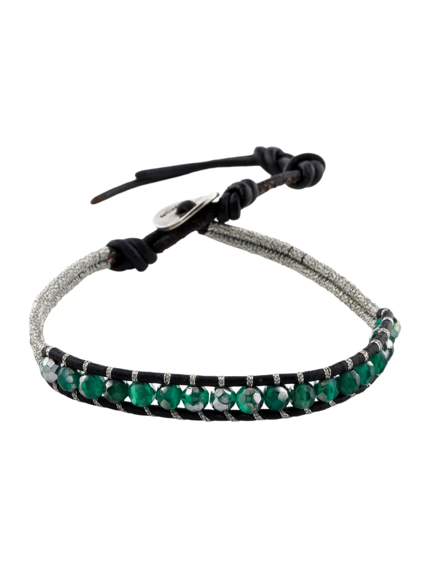 Chan Luu Single Wrap Leather & Thread Bracelet