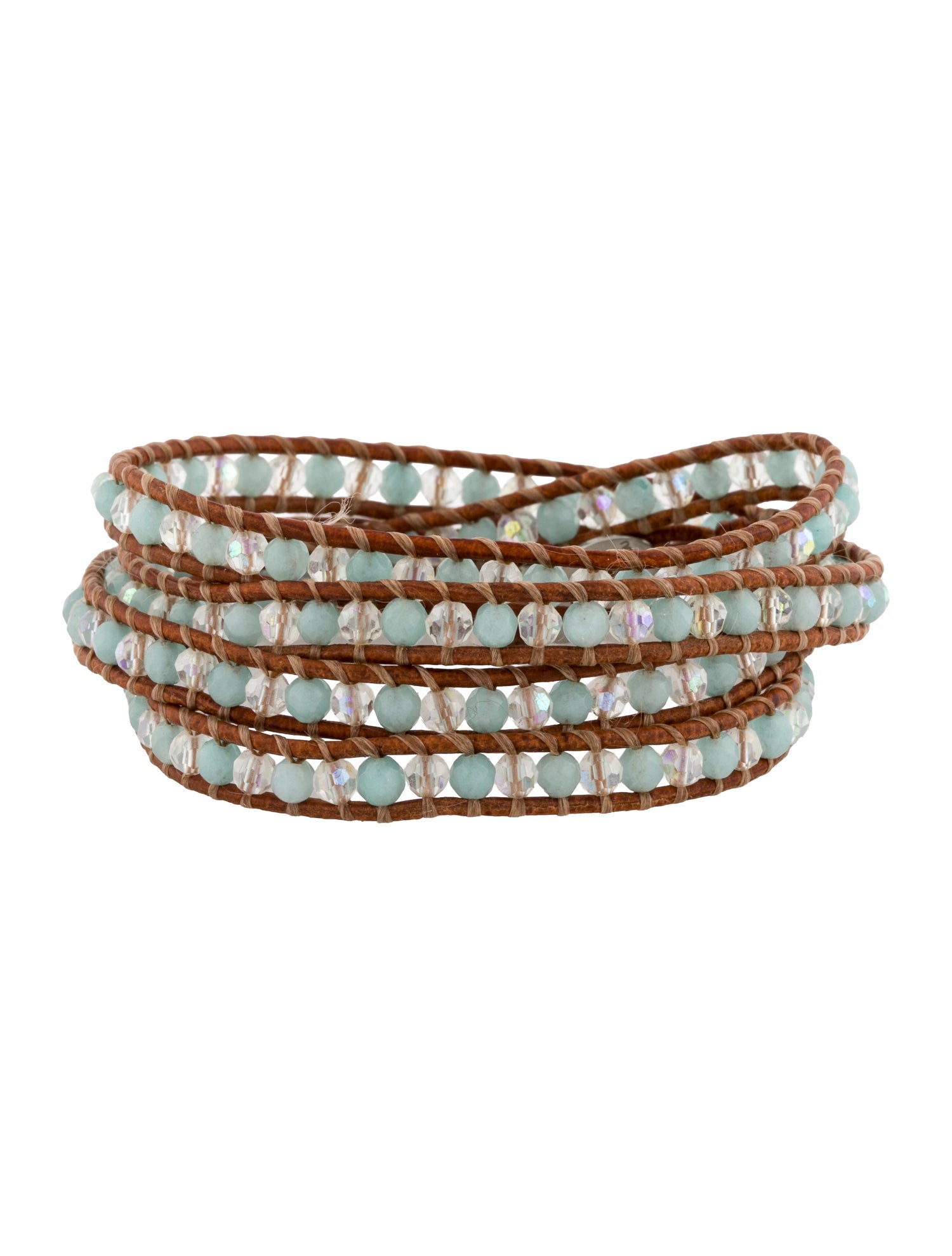 Chan Luu Blue Stone & Bead Wrap Bracelet