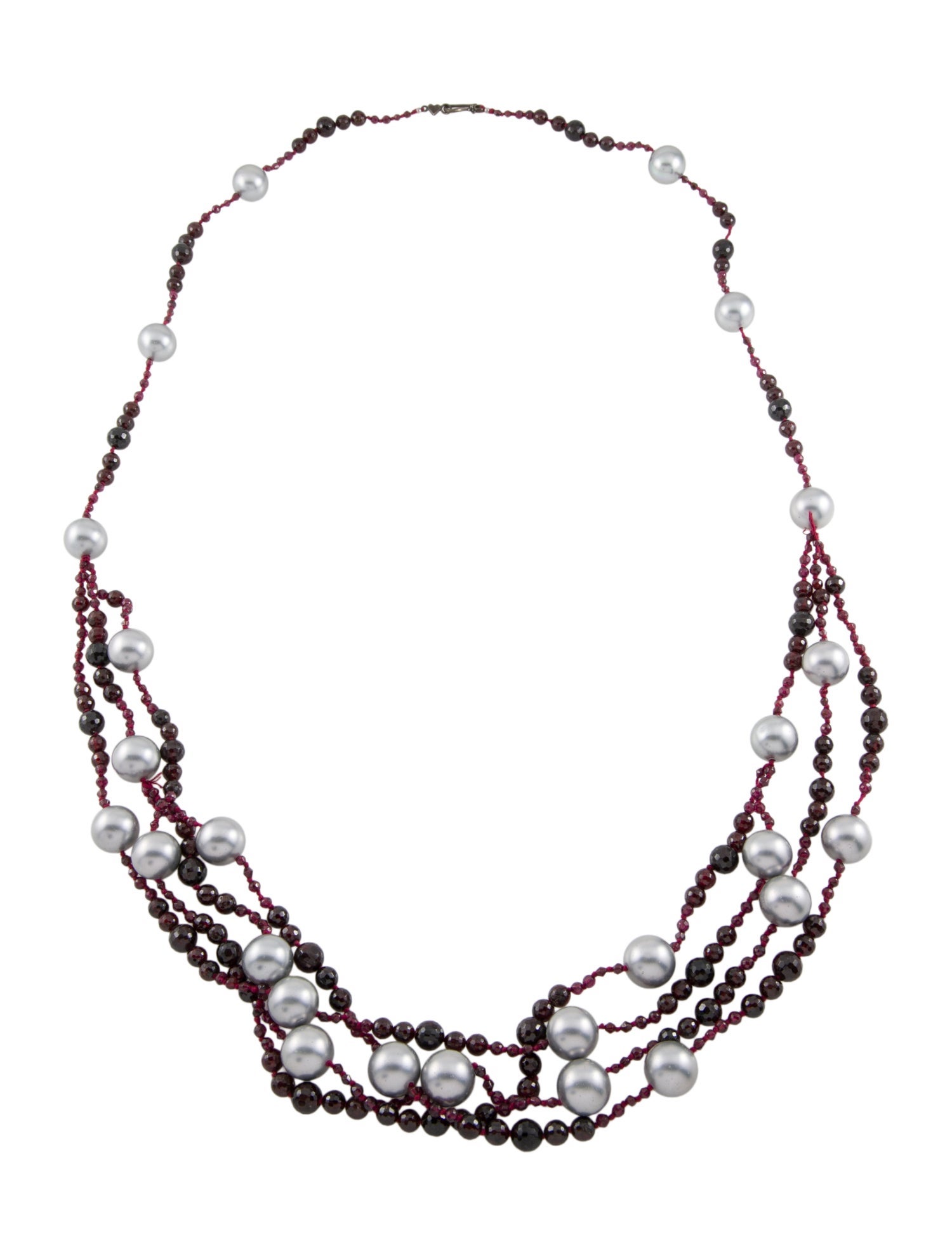 Chan Luu Faux Pearl & Bead Multistrand Necklace