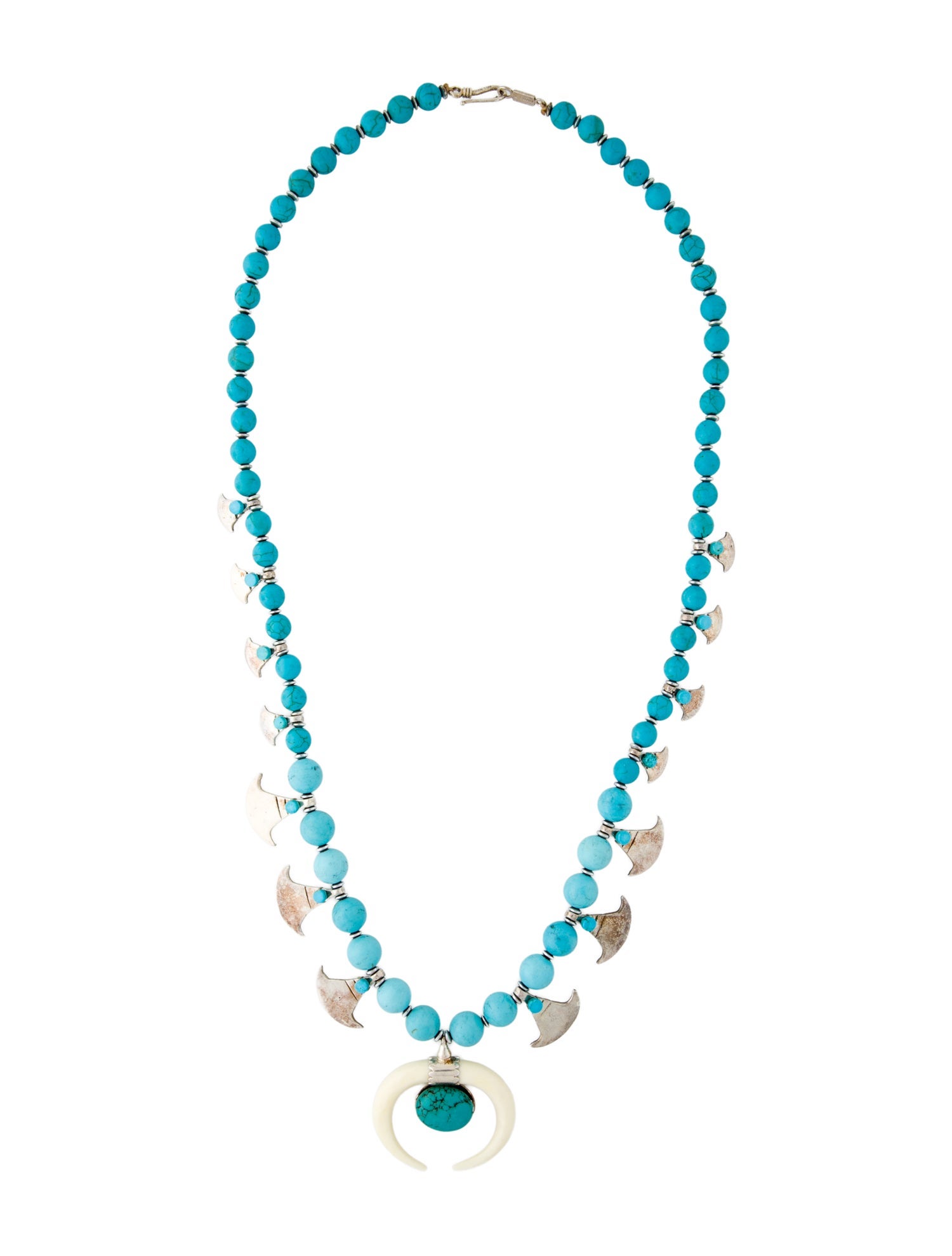 Chan Luu Stone & Horn Pendant Necklace