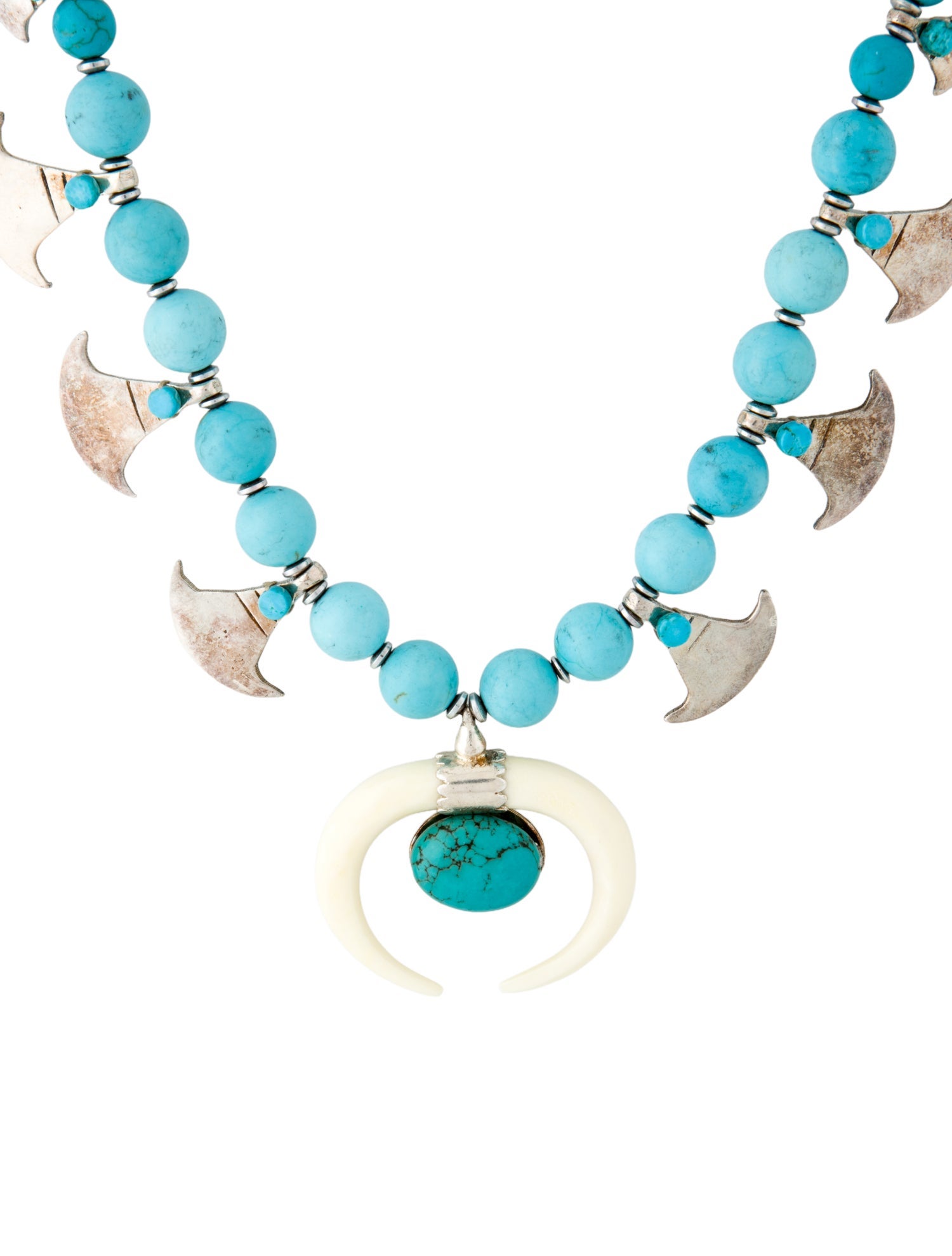 Chan Luu Stone & Horn Pendant Necklace