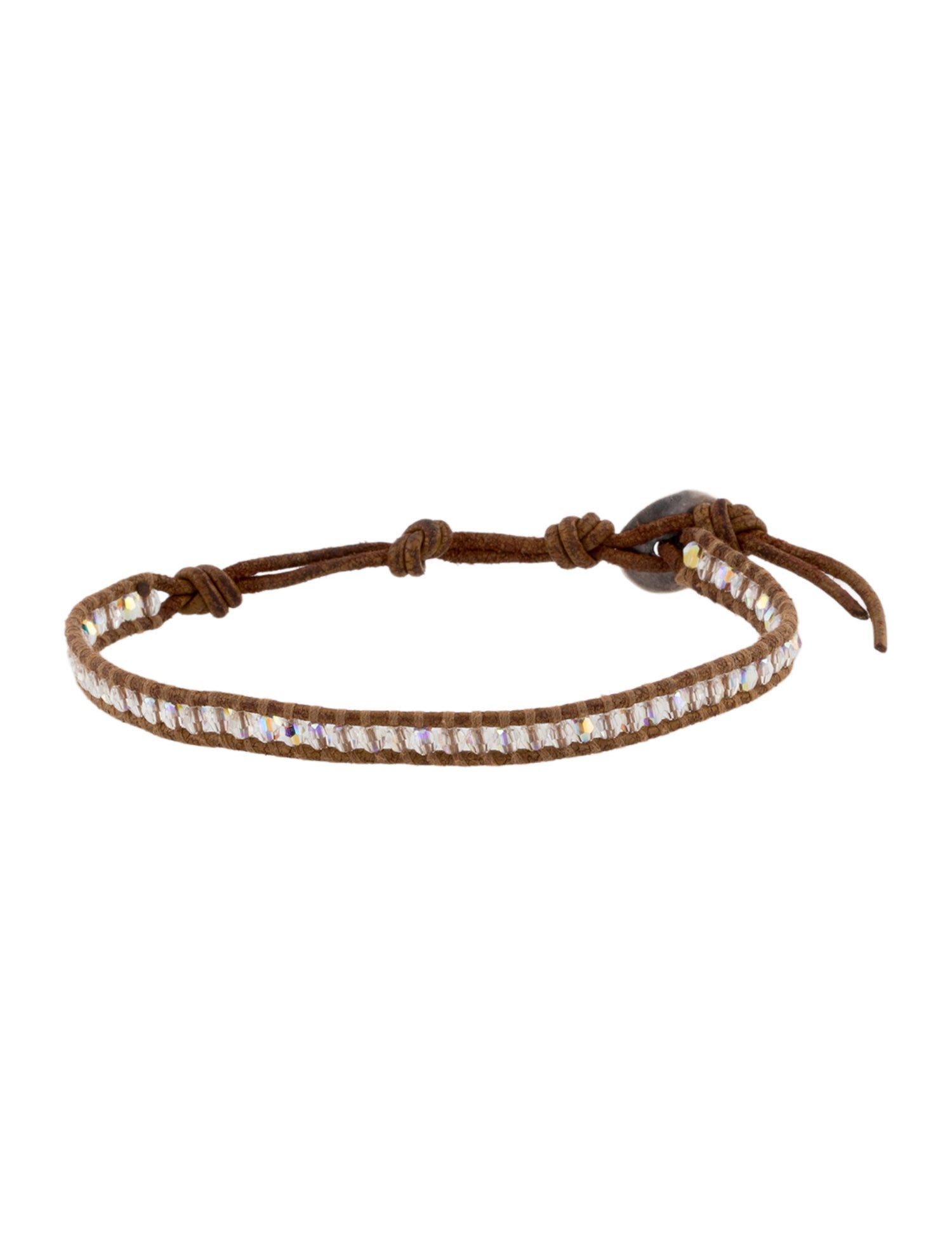 Chan Luu Leather Beaded Wrap Bracelet