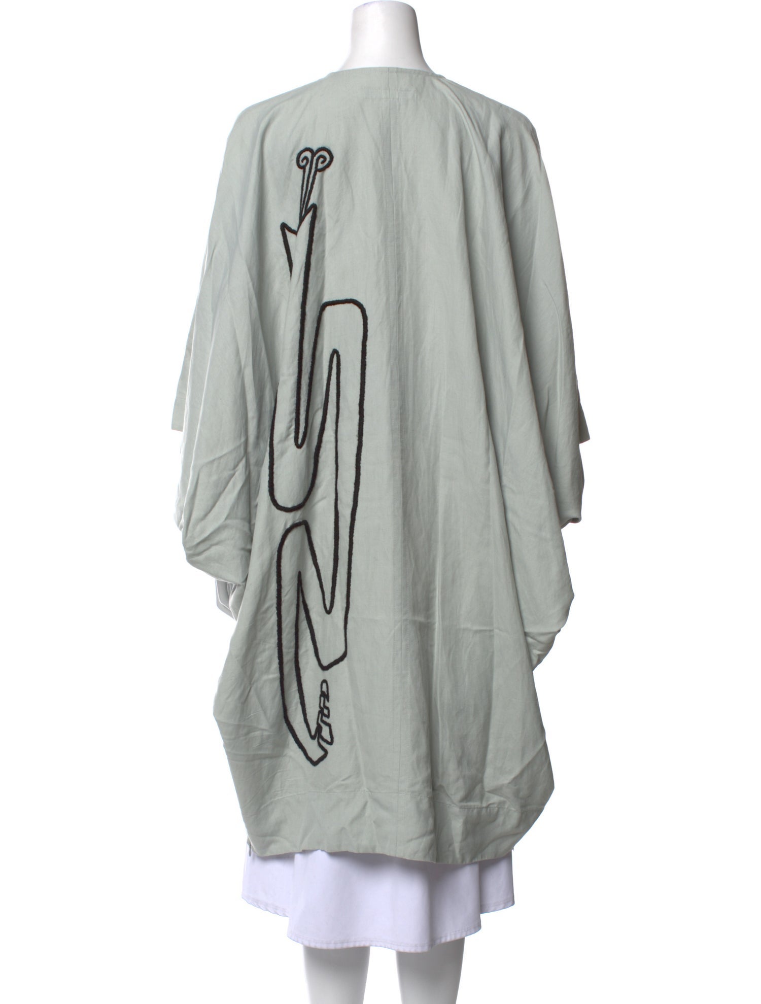 Carla Fernández V-Neck Three-Quarter Sleeve Tunic