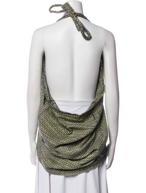 Carla Fernández Printed V-Neck Top