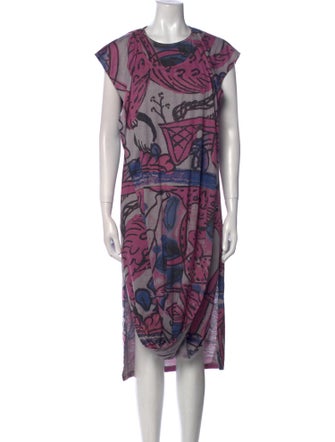 Carla Fernández Printed Midi Length Dress