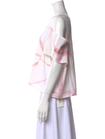 Carla Fernández Printed Scoop Neck Blouse