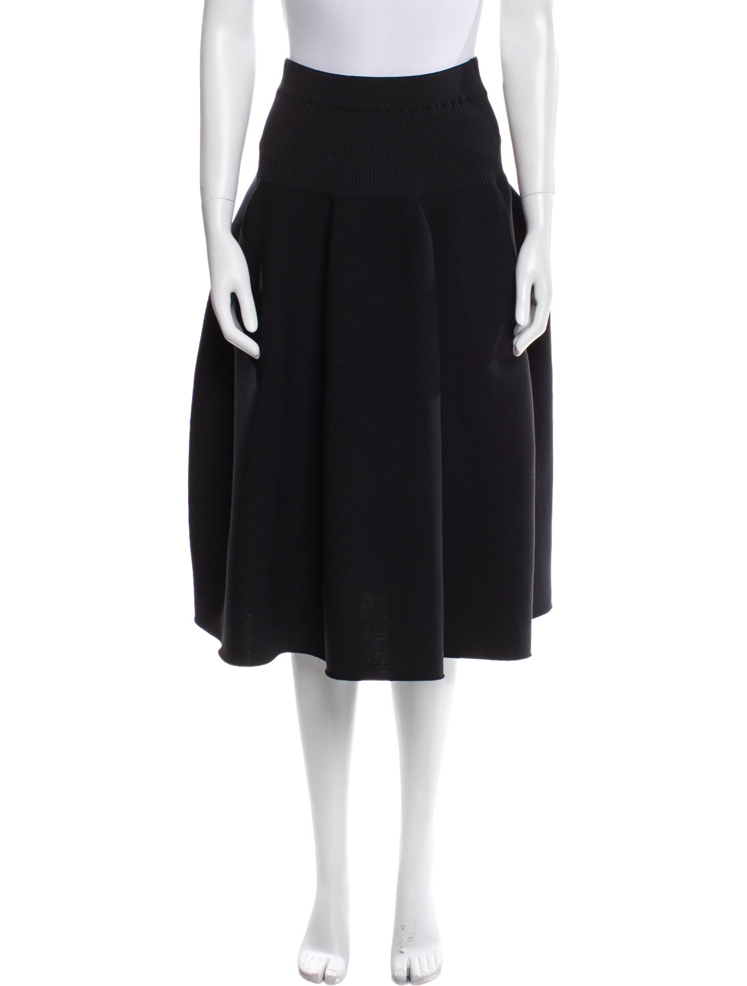 CFCL Pleated Accents Knee-Length Skirt