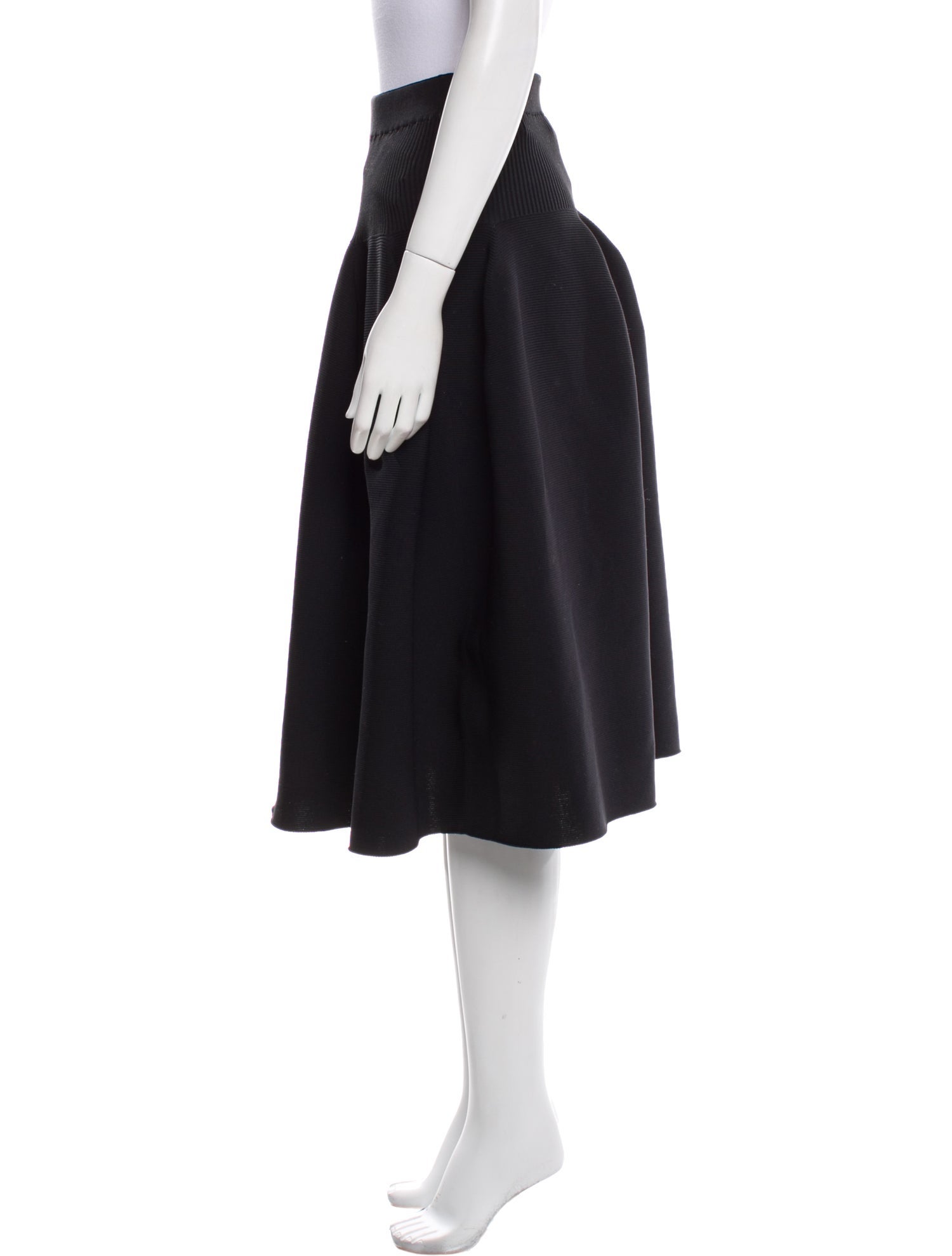 CFCL Pleated Accents Knee-Length Skirt