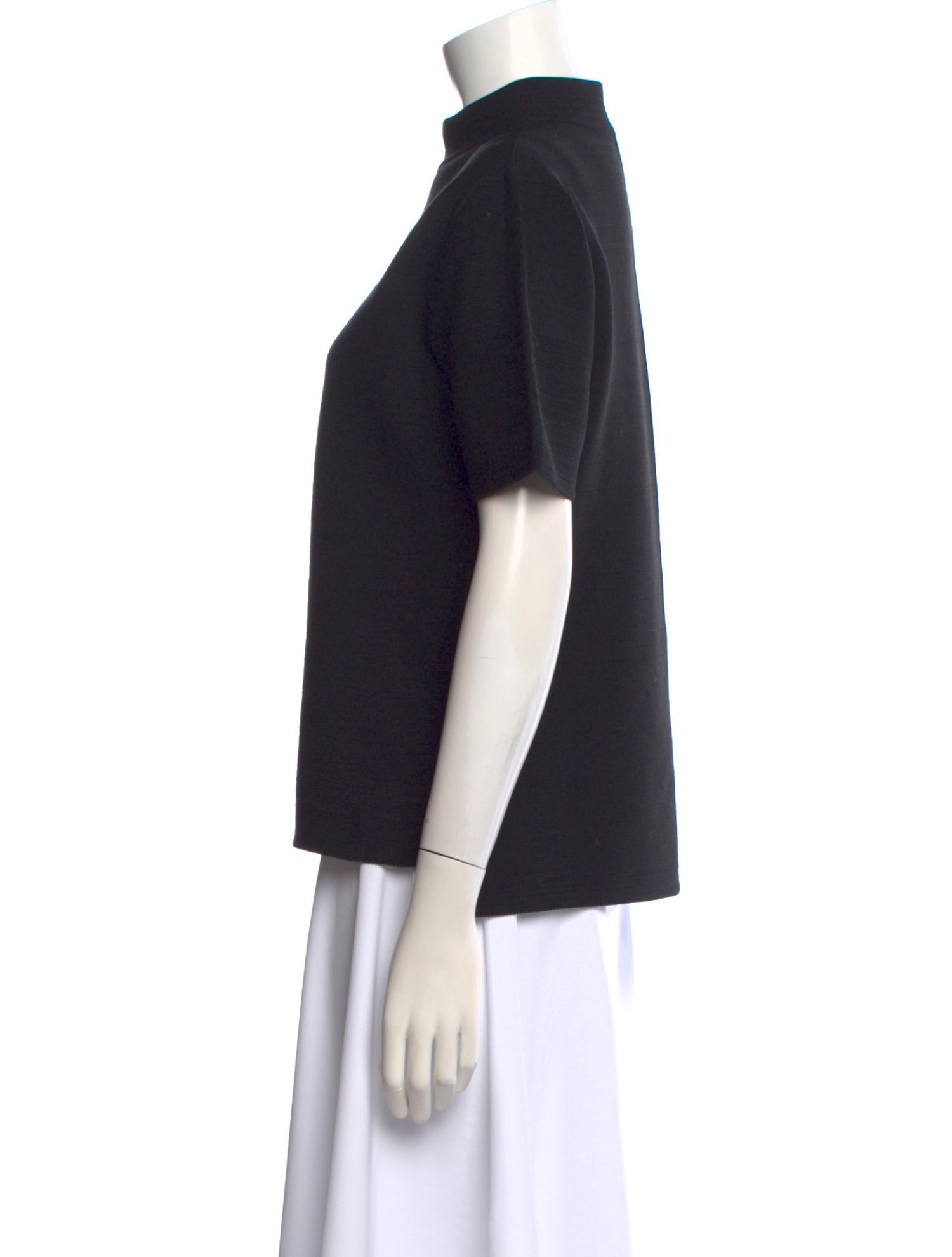 CFCL Mock Neck Short Sleeve Sweatshirt