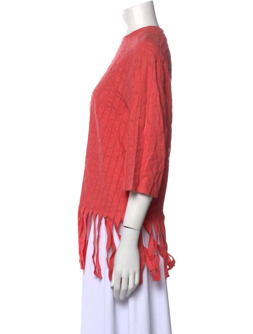 CF. Goldman Mock Neck Three-Quarter Sleeve Blouse