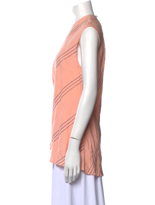 CF. Goldman Plaid Print Crew Neck Blouse