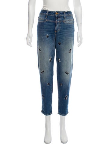 Closed Jeans Embroidered Mid-Rise US 24 | XS