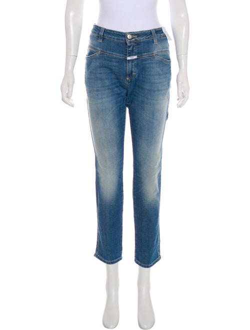 Closed Mid-Rise Straight Leg Jeans Blue