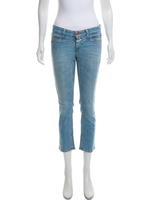 Closed Low-Rise Straight-Leg Jeans blue