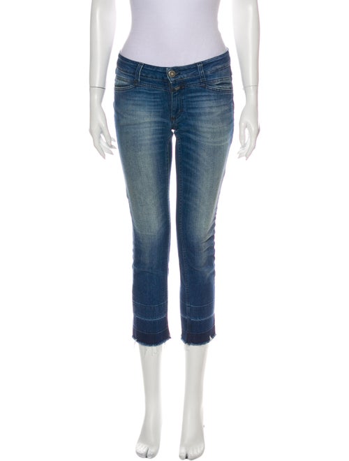 Closed Low-Rise Straight Leg Jeans Blue