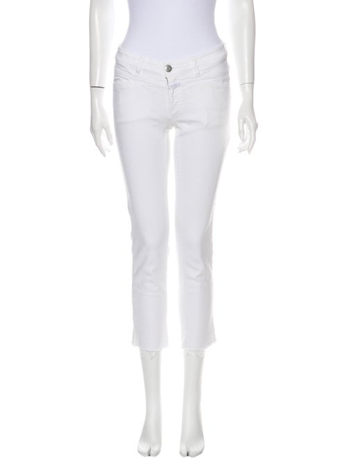 Closed Low-Rise Straight Leg Jeans White