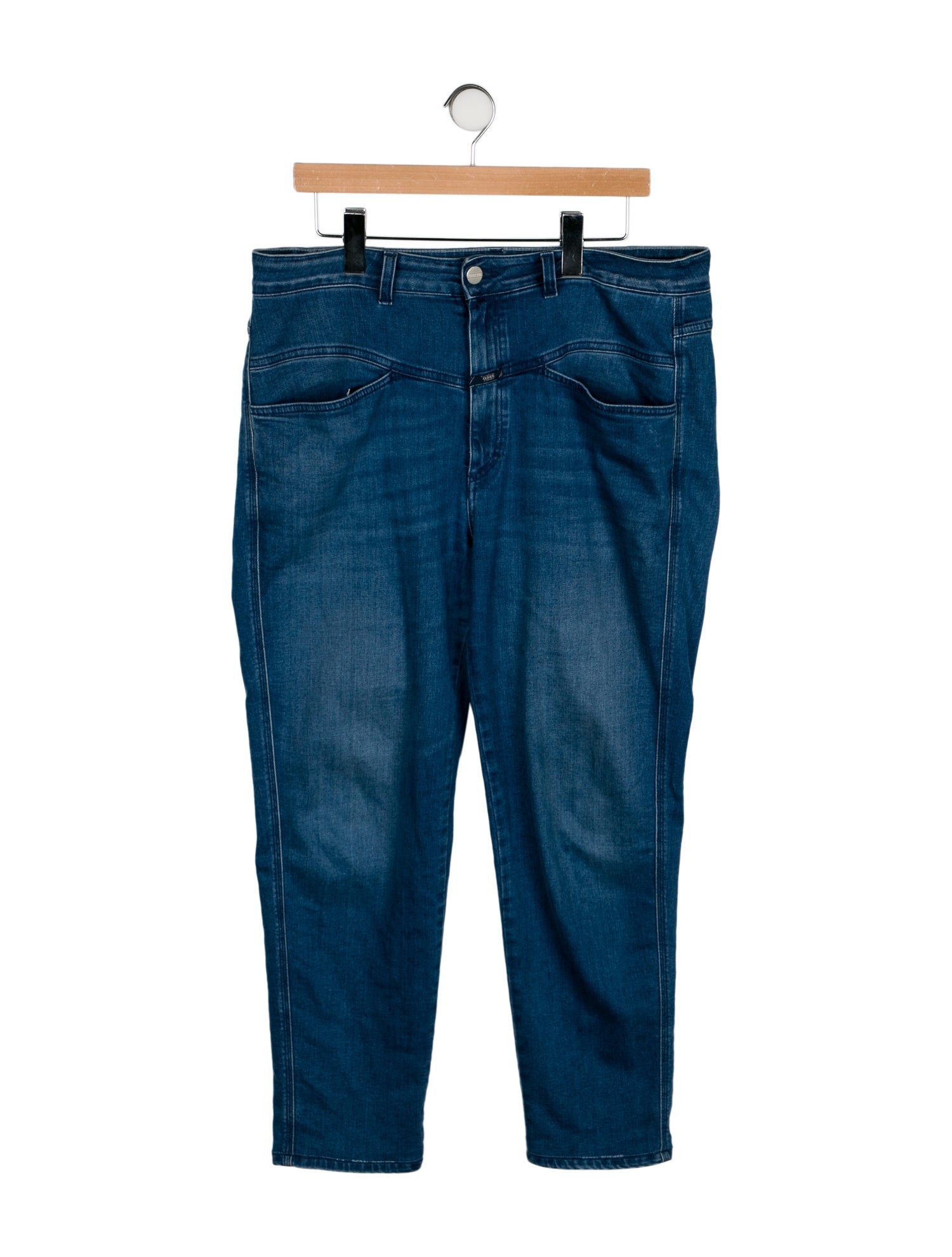 Closed High-Rise Straight Leg Jeans - Blue, 12.75