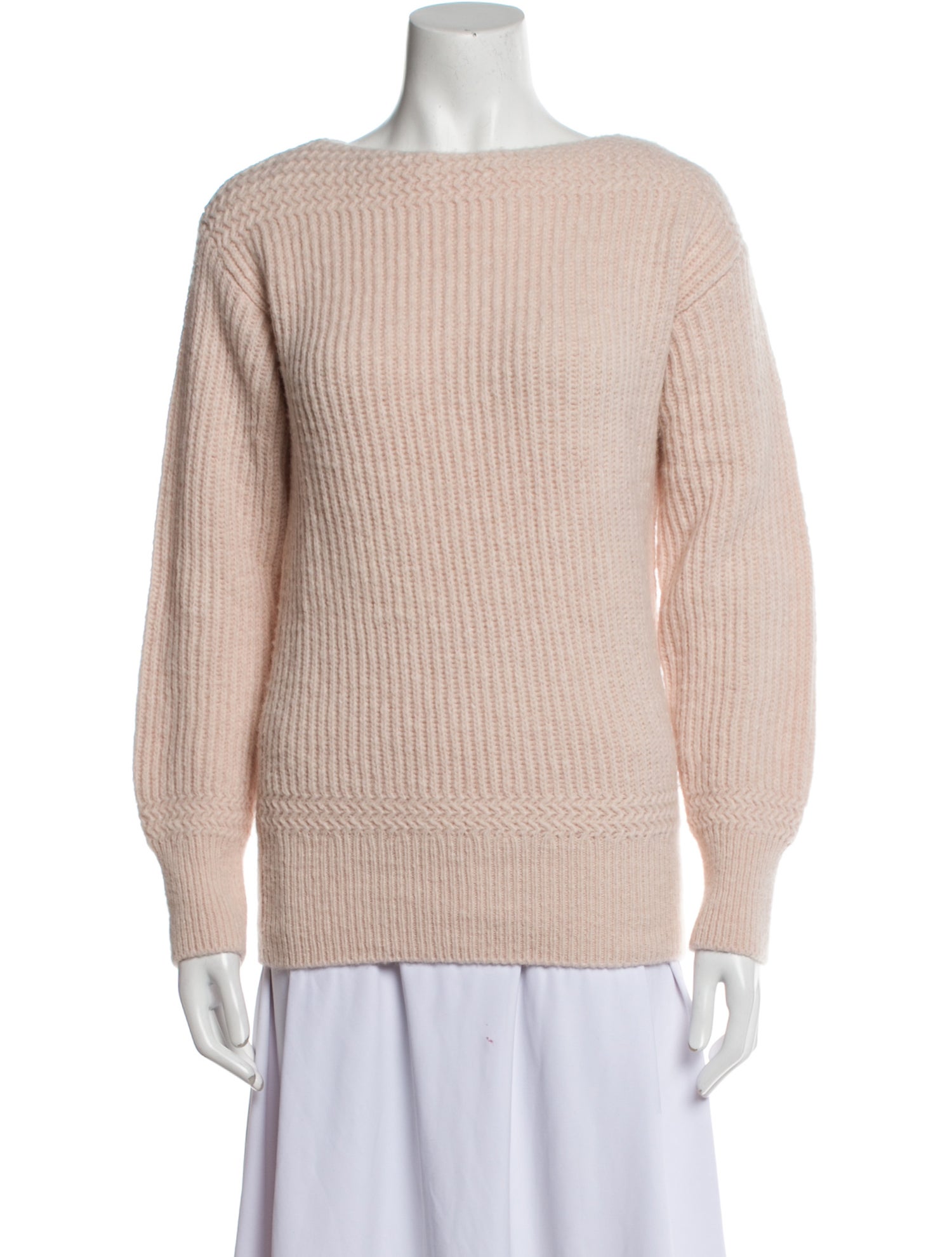 Closed Bateau Neckline Sweater