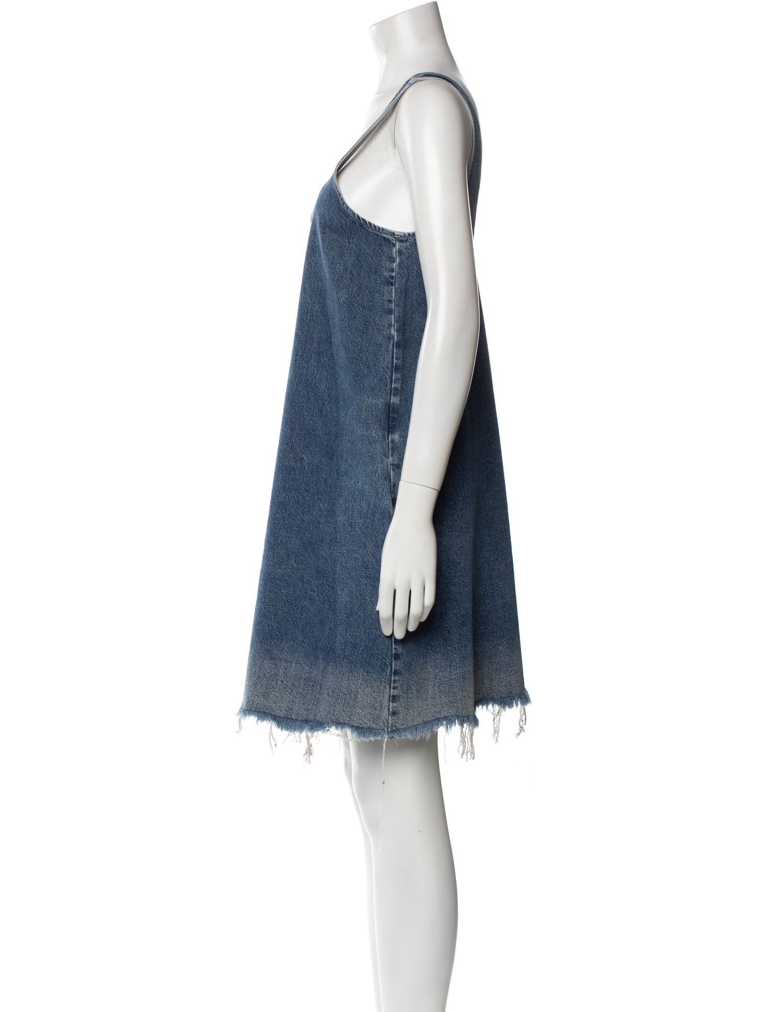 Closed Square Neckline Mini Dress w/ Tags