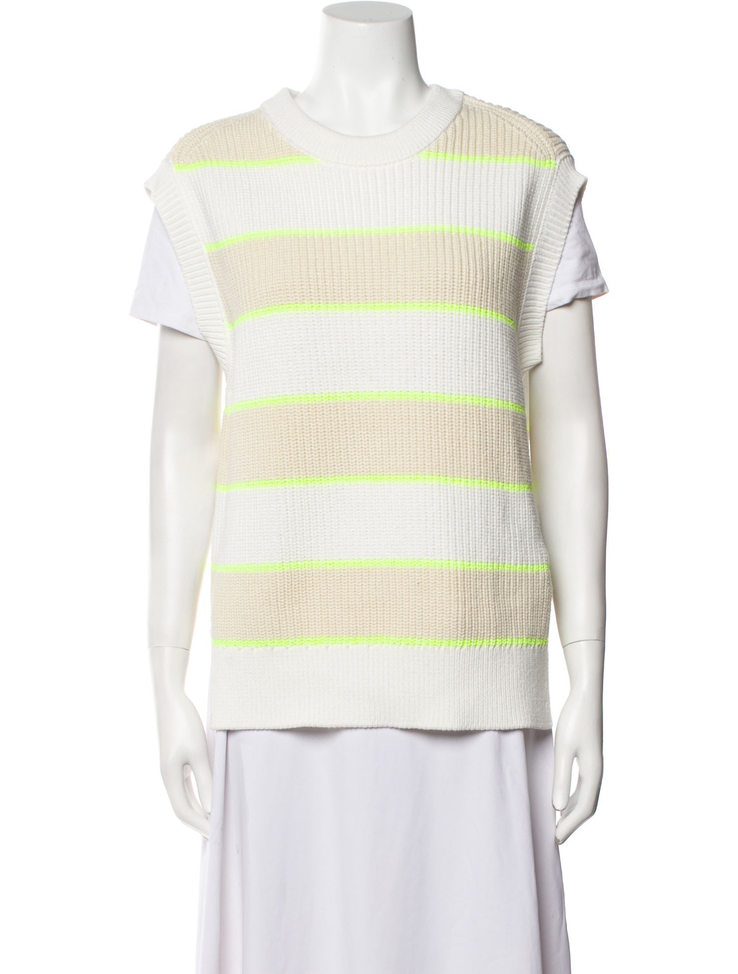 Closed Striped Crew Neck Sweater