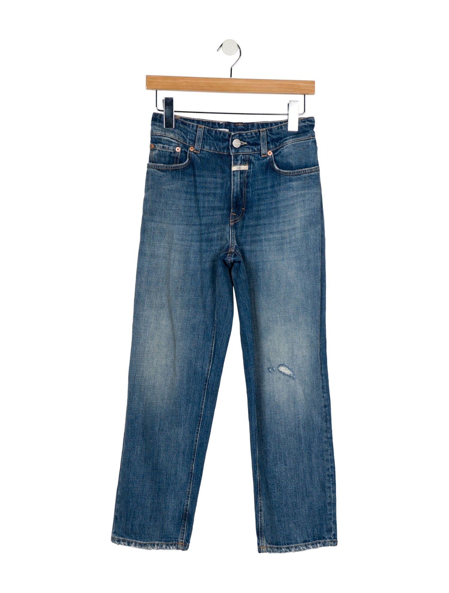 Closed High-Rise Straight Leg Jeans