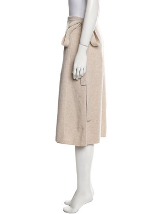 Closed Wool Midi Length Skirt