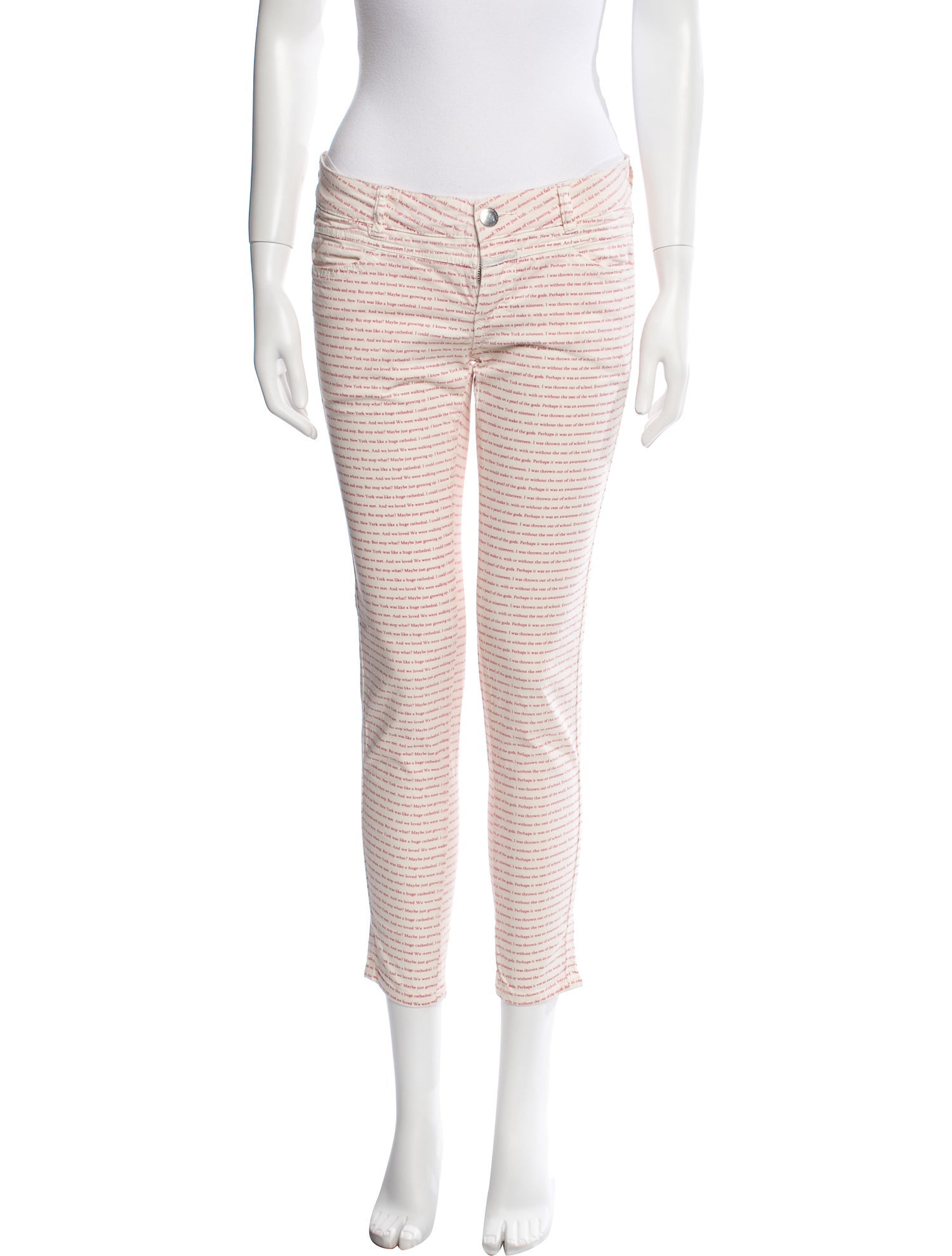 Closed Printed Skinny Leg Pants